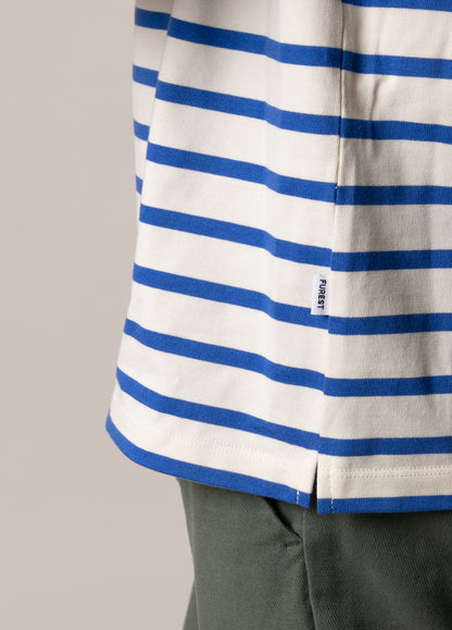 Camiseta manga larga rayas azul
