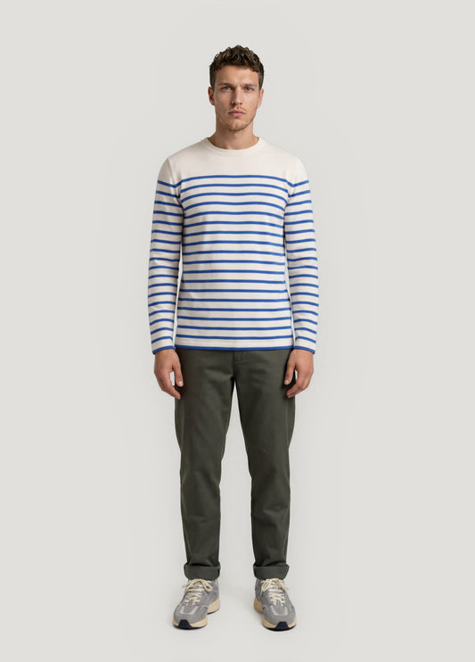 Regular khaki chino trousers