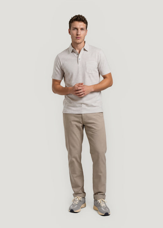 Regular beige chino pants