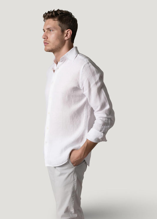 Camisa lino blanca