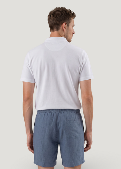 Bermuda jogger lino azul