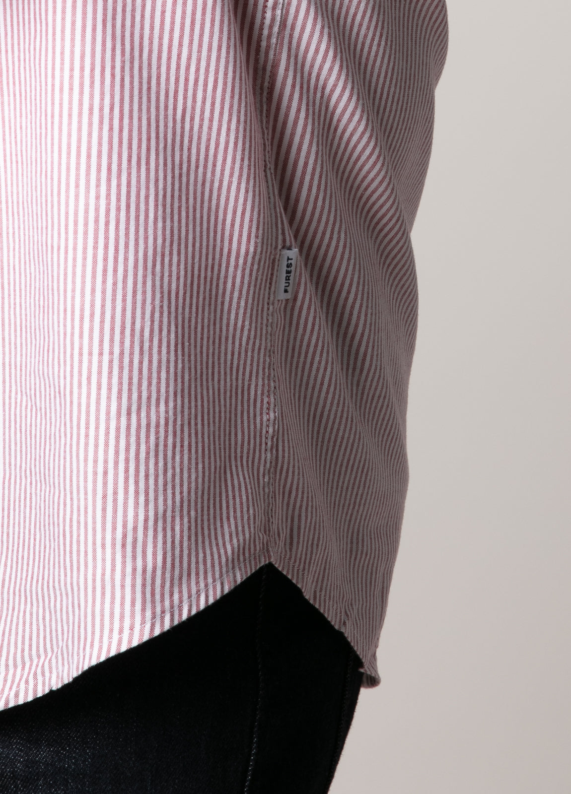 Camisa sport rayas granate