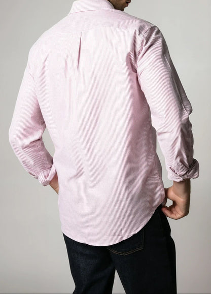 Camisa sport rayas granate