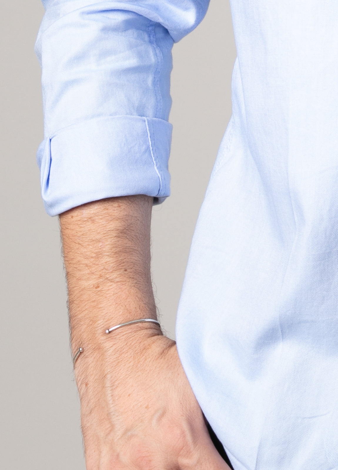 Camisa sport pin point azul