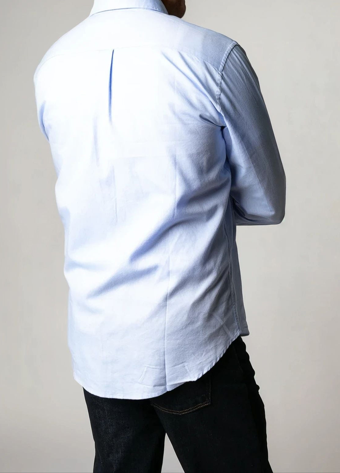 Camisa sport pin point azul