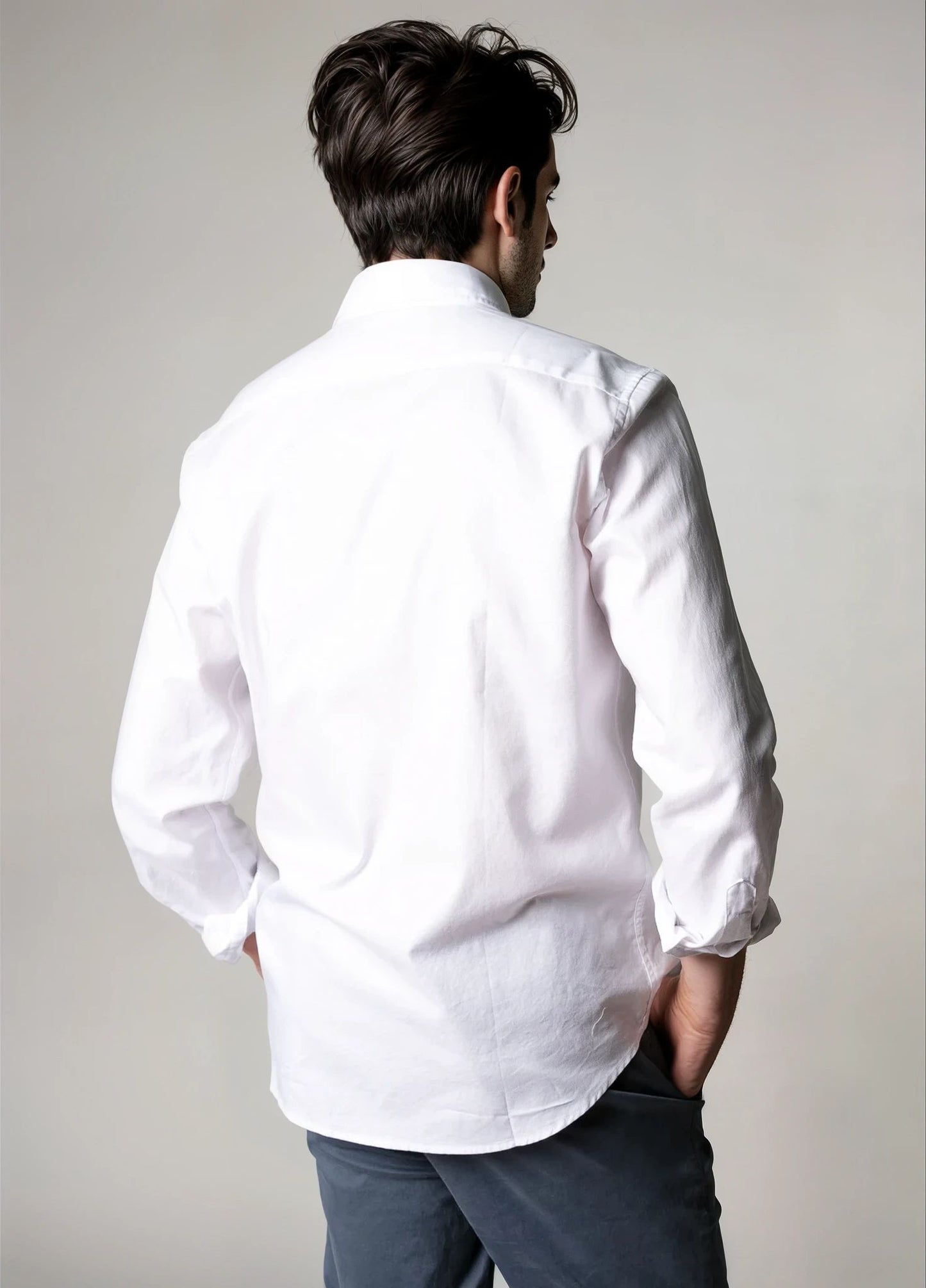 Camisa sport oxford blanca