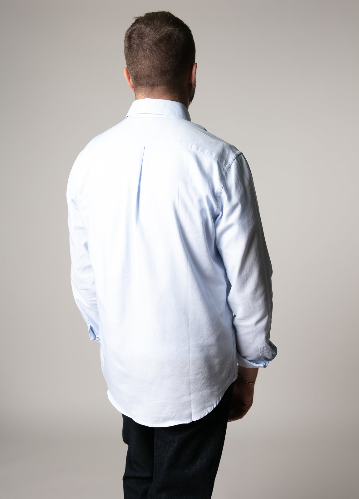 Camisa sport pin point celeste