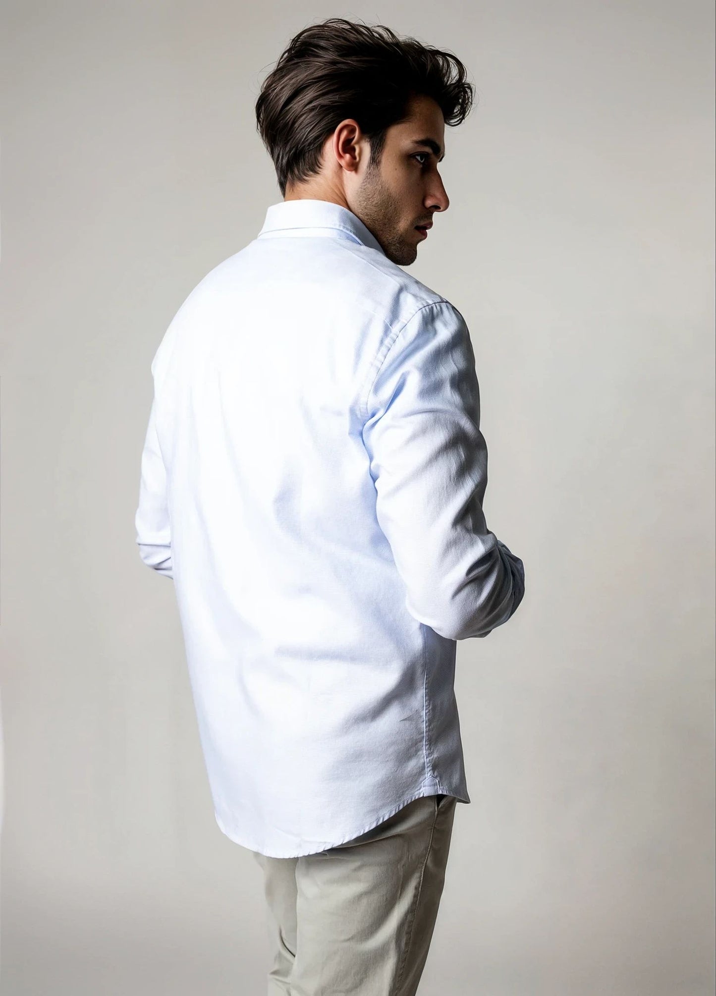Camisa sport estructura celeste