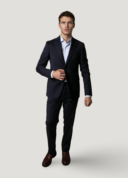 Traje vestir liso marino