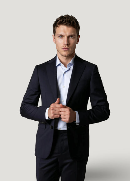 Plain navy dress suit