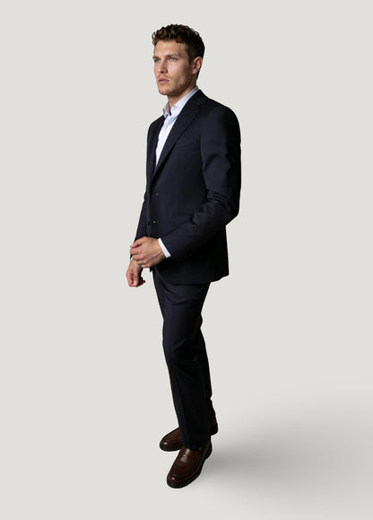 Plain navy dress suit