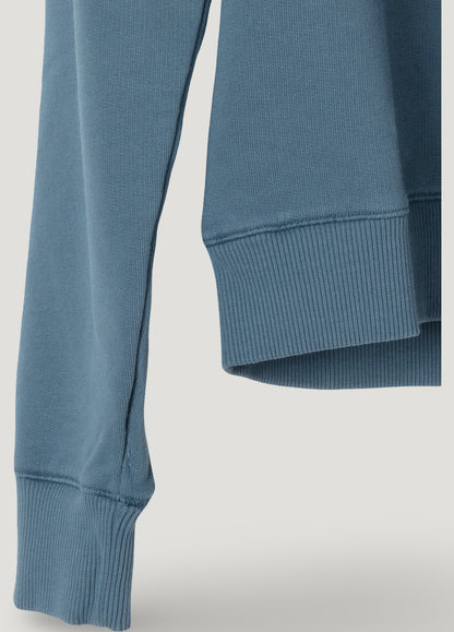 Sudadera cuello zip petróleo