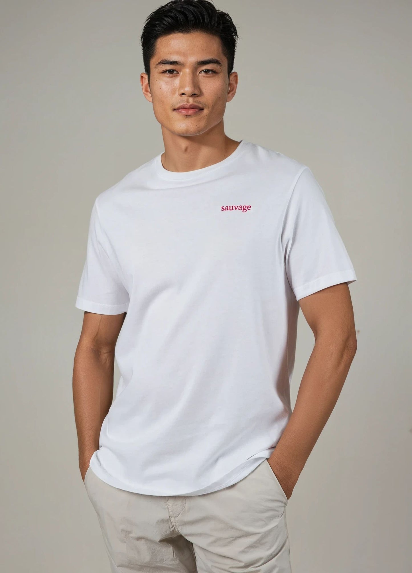 Camiseta Sauvage blanca