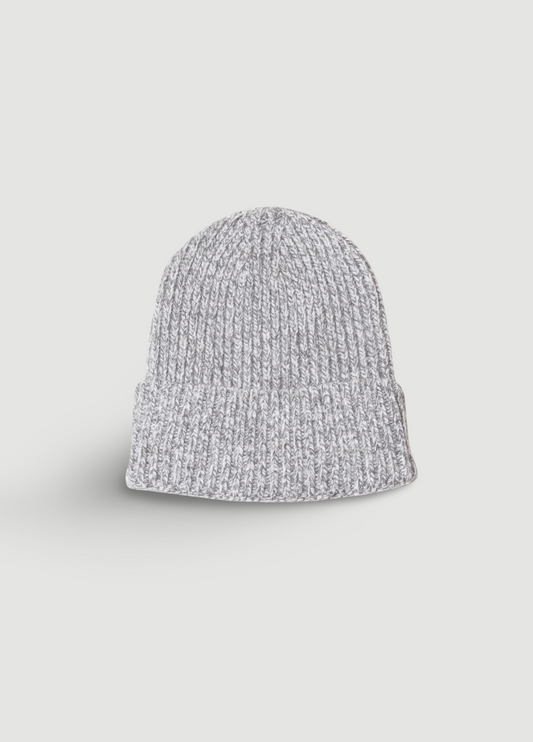 Gorro jaspeado gris