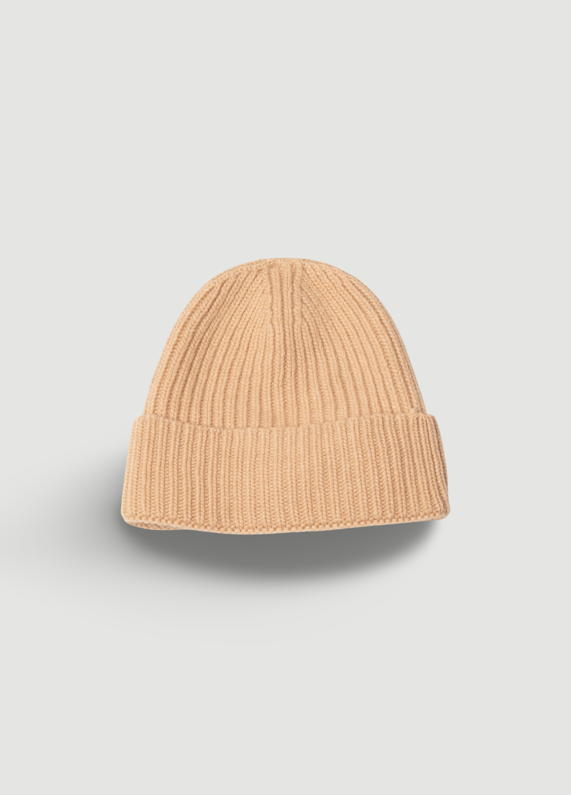Gorro canalé beige