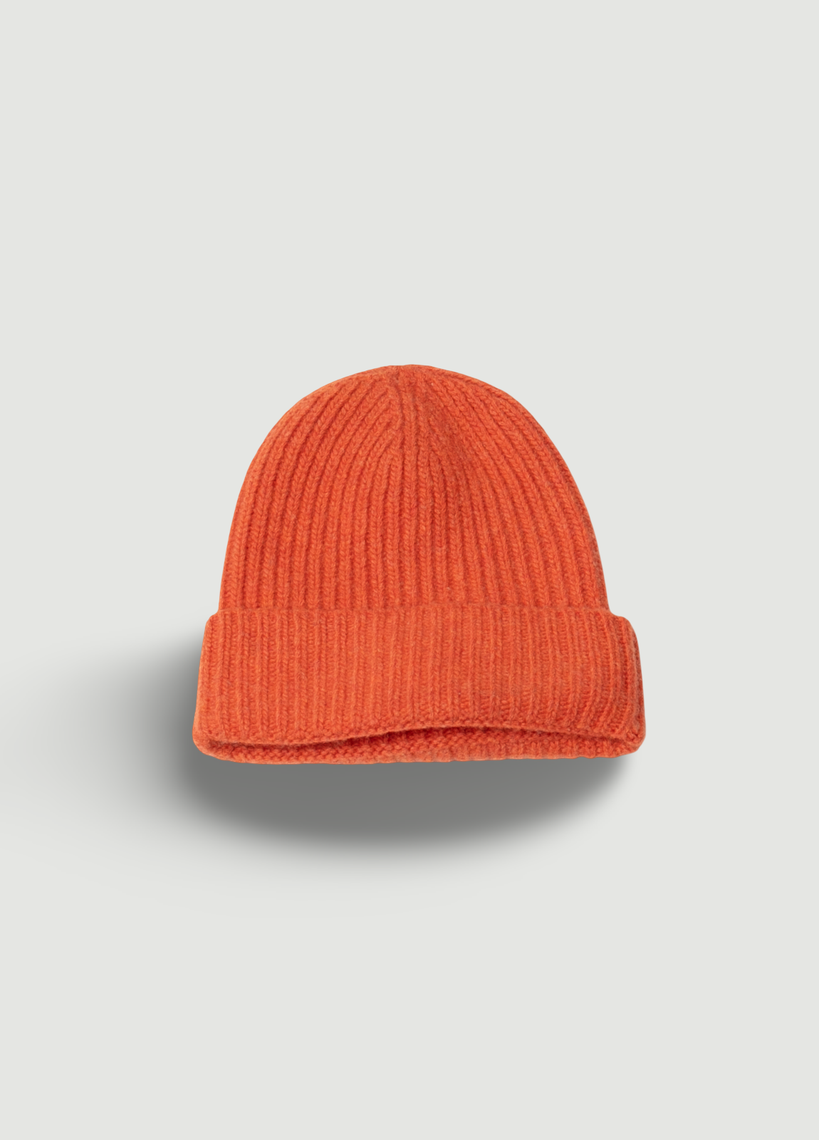 Gorro canalé naranja