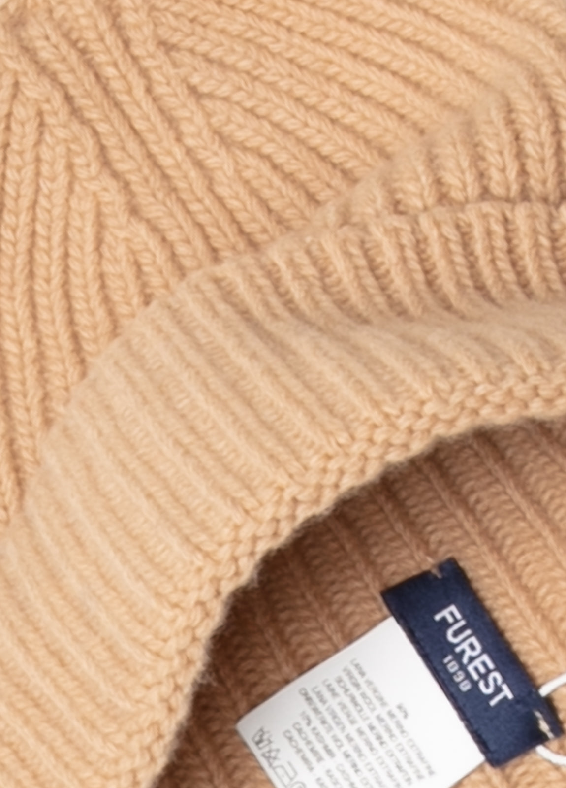 Gorro canalé beige
