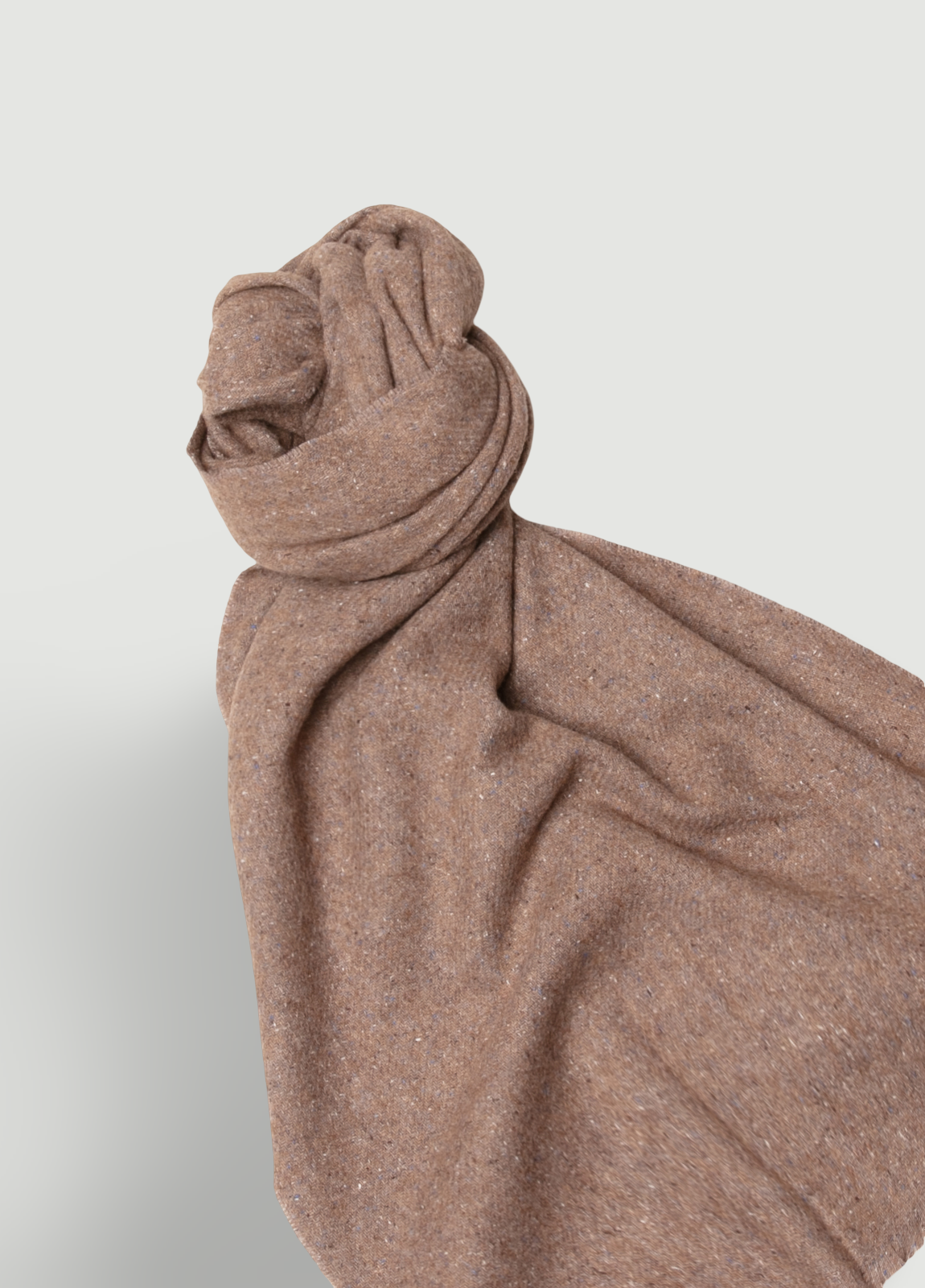 Bufanda jaspeada marrón