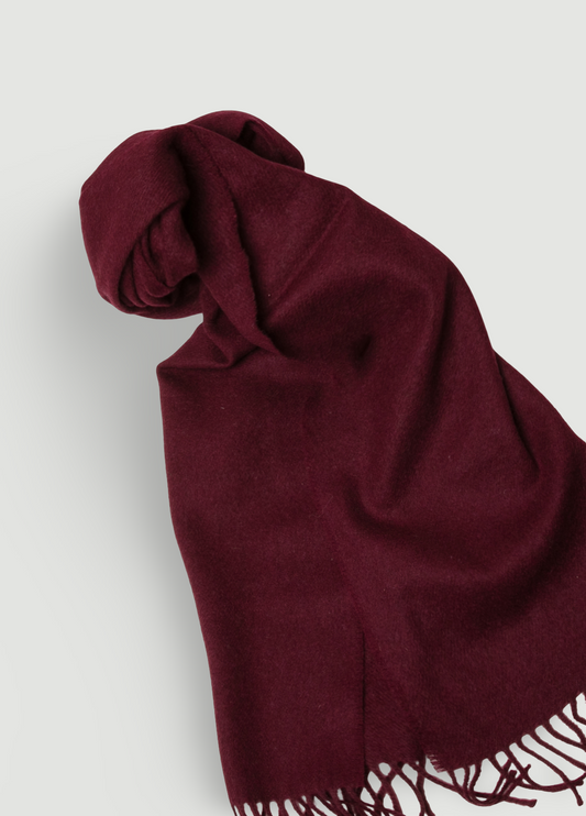 Bufanda lisa granate