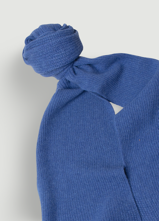 Bufanda lana azul