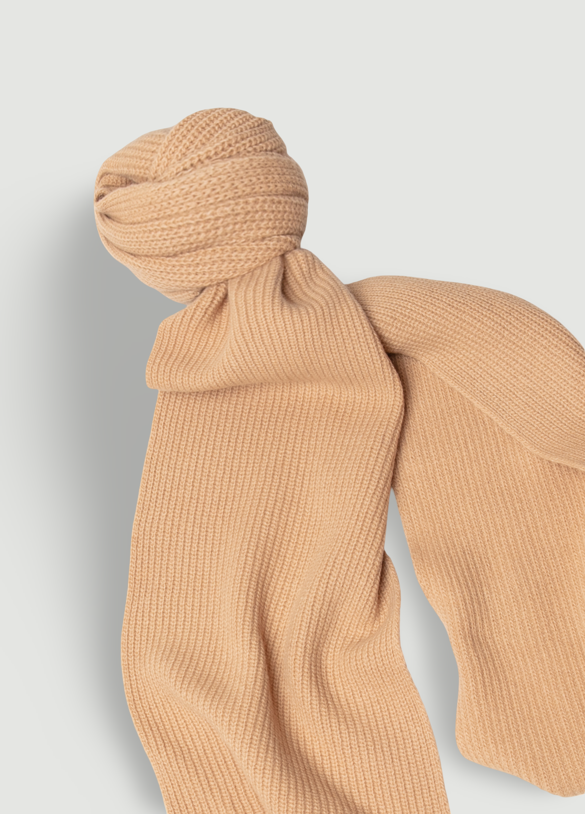 Bufanda lana beige