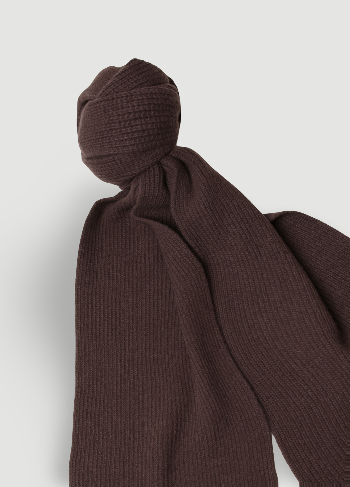 Bufanda lana marrón