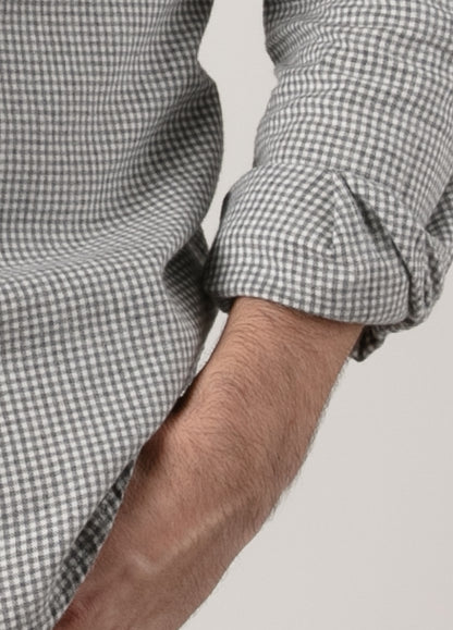 Camisa sport cuadrito gris