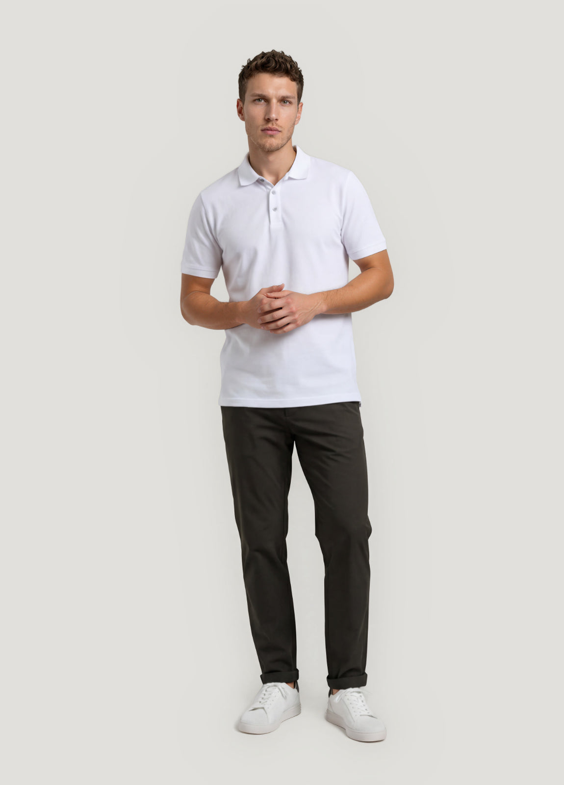 Khaki active pants