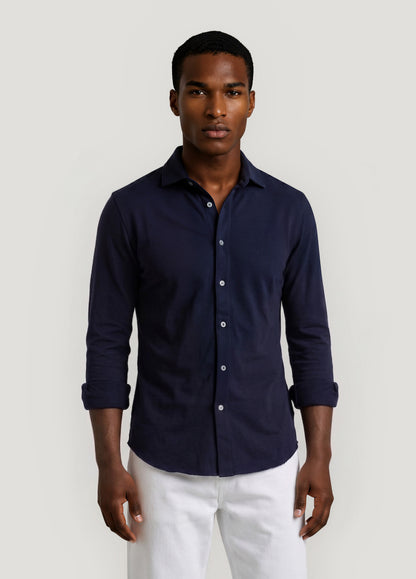 Blue knit shirt (COMING SOON)