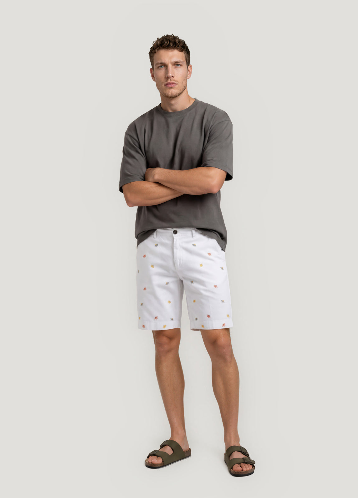 Bermuda flores blanca