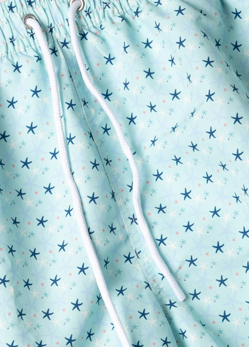 Bañador estrellas verde