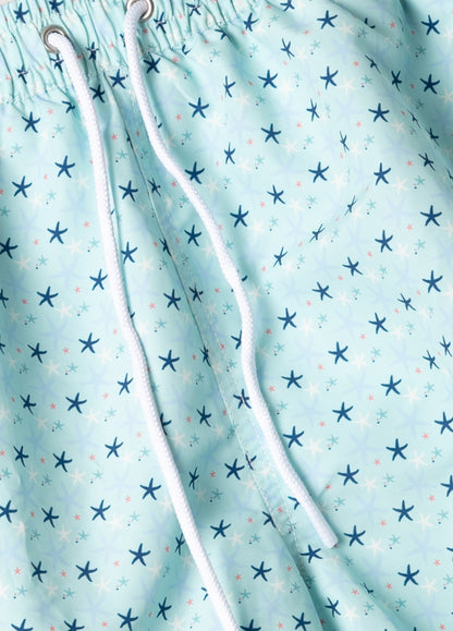 Bañador estrellas verde