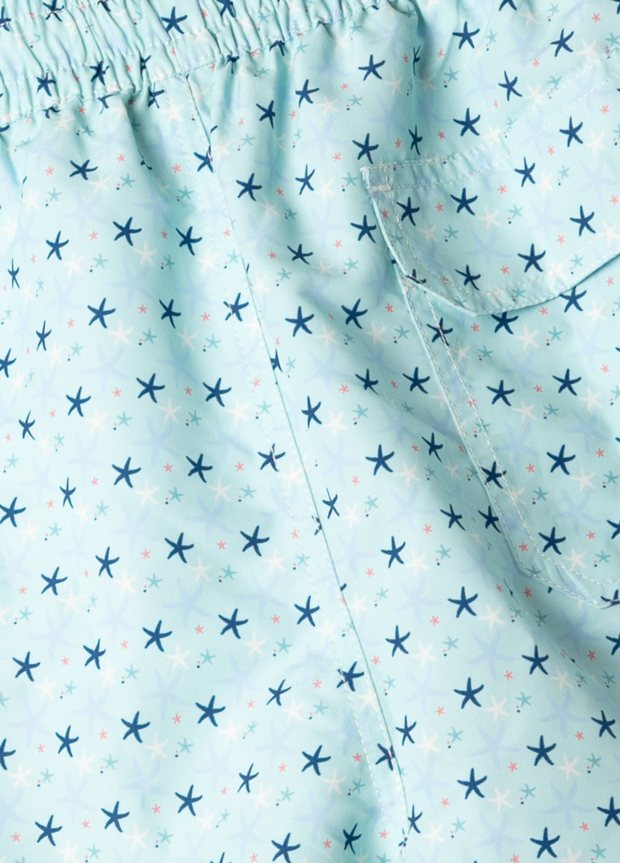 Bañador estrellas verde