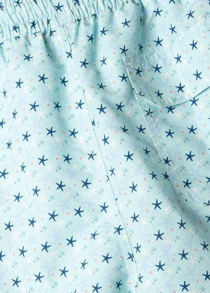 Bañador estrellas verde