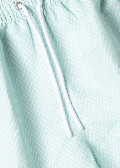 Herringbone aqua green swimsuit