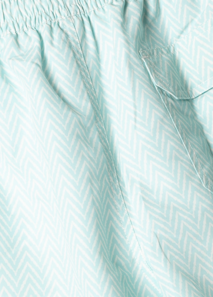 Herringbone aqua green swimsuit