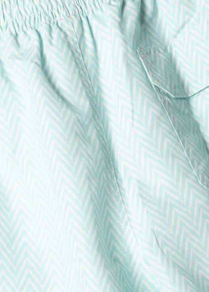 Herringbone aqua green swimsuit