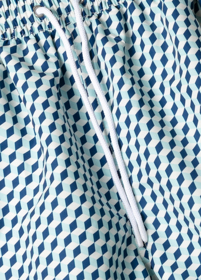 Blue cube swimsuit