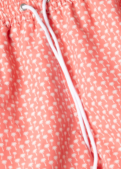 Coral palm tree swimsuit