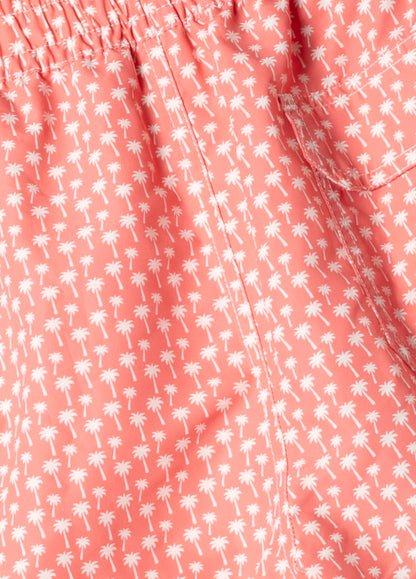 Coral palm tree swimsuit
