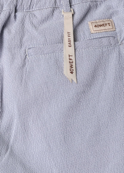 Blue seersucker Bermuda shorts