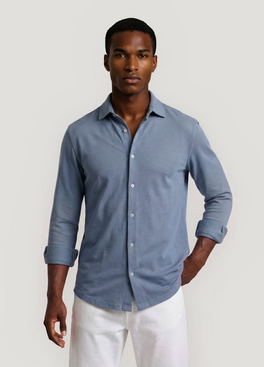 Blue knit shirt (COMING SOON)