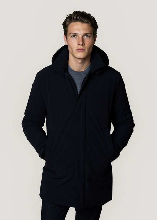 Parka acolchada marino
