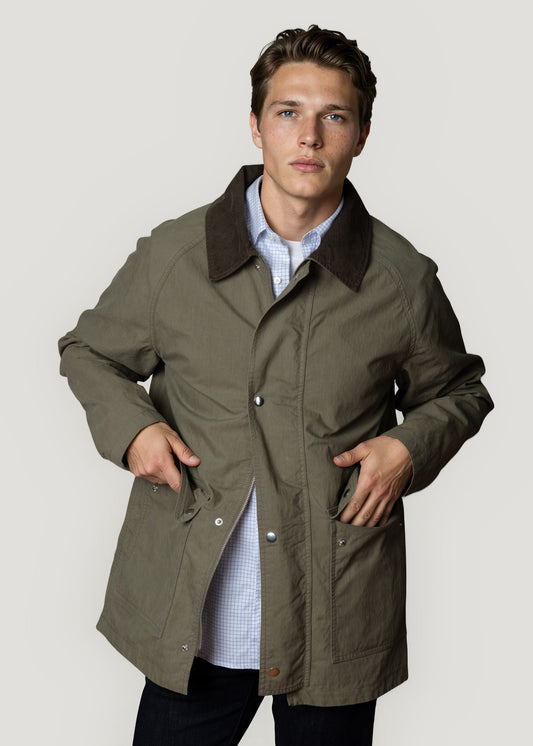 Chaqueta con bolsillos kaki