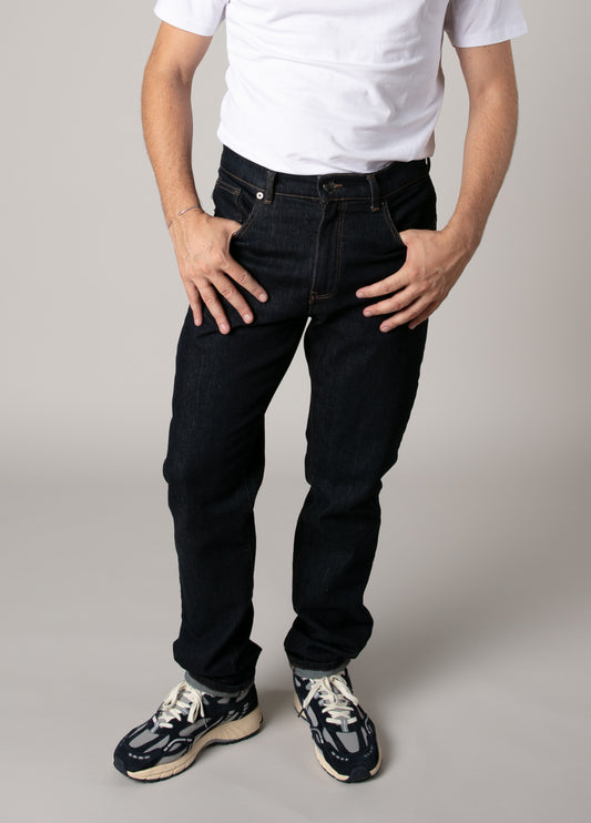 Dark denim jeans