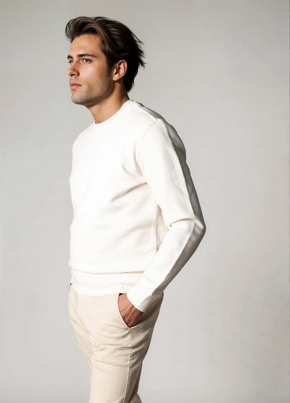 Navy crew neck jersey