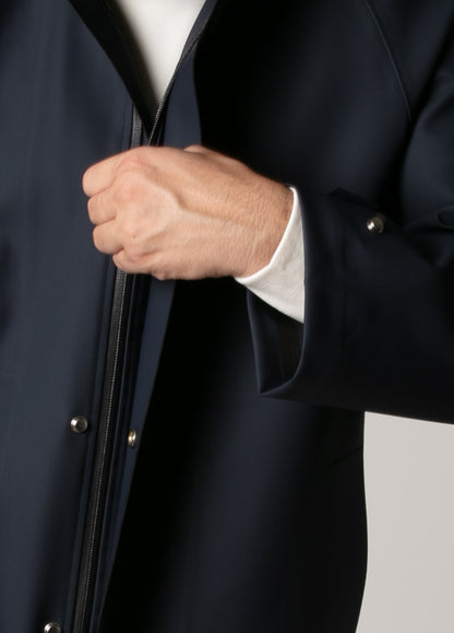 Navy raincoat