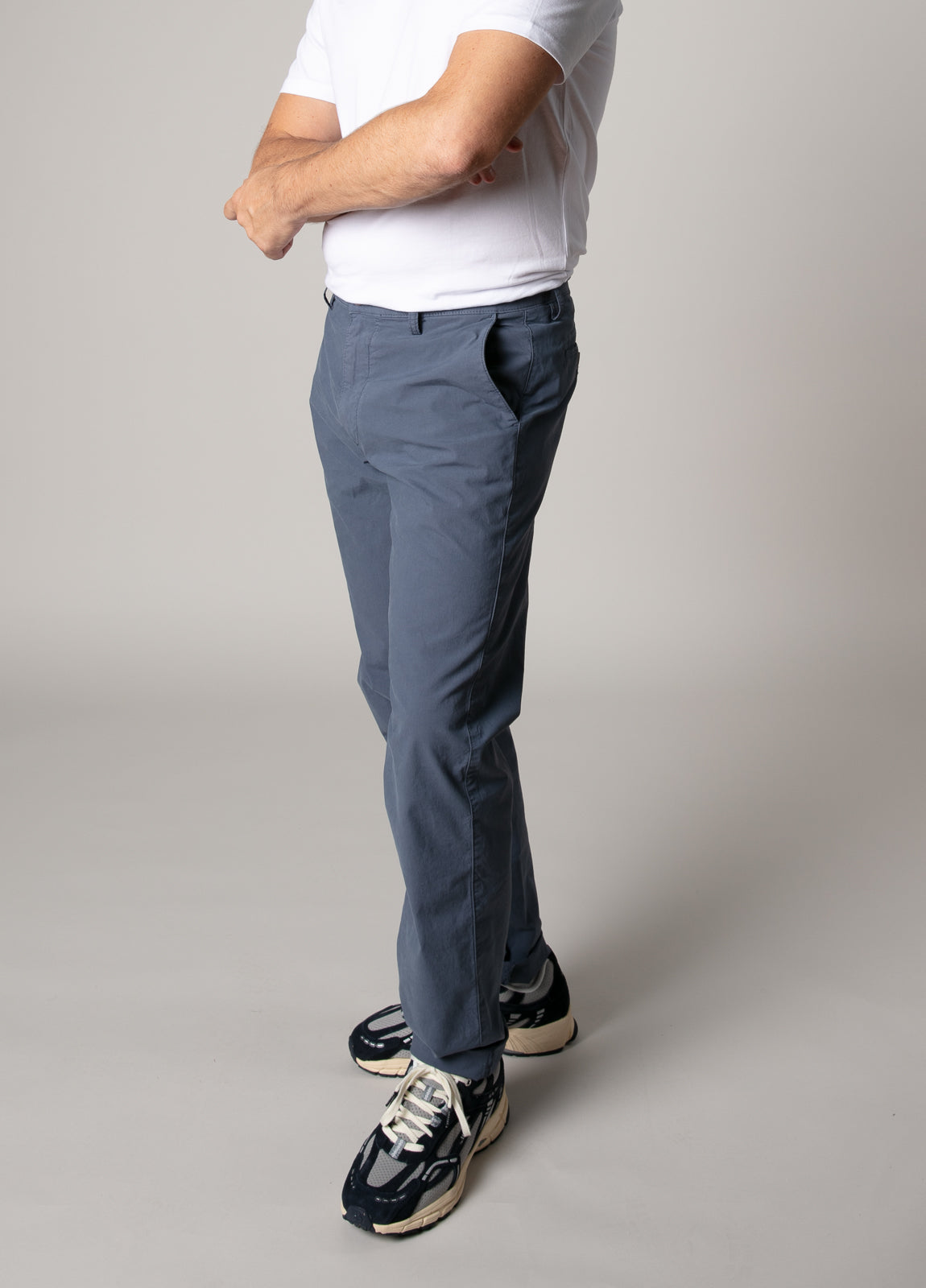 Beige gabardine chino pants