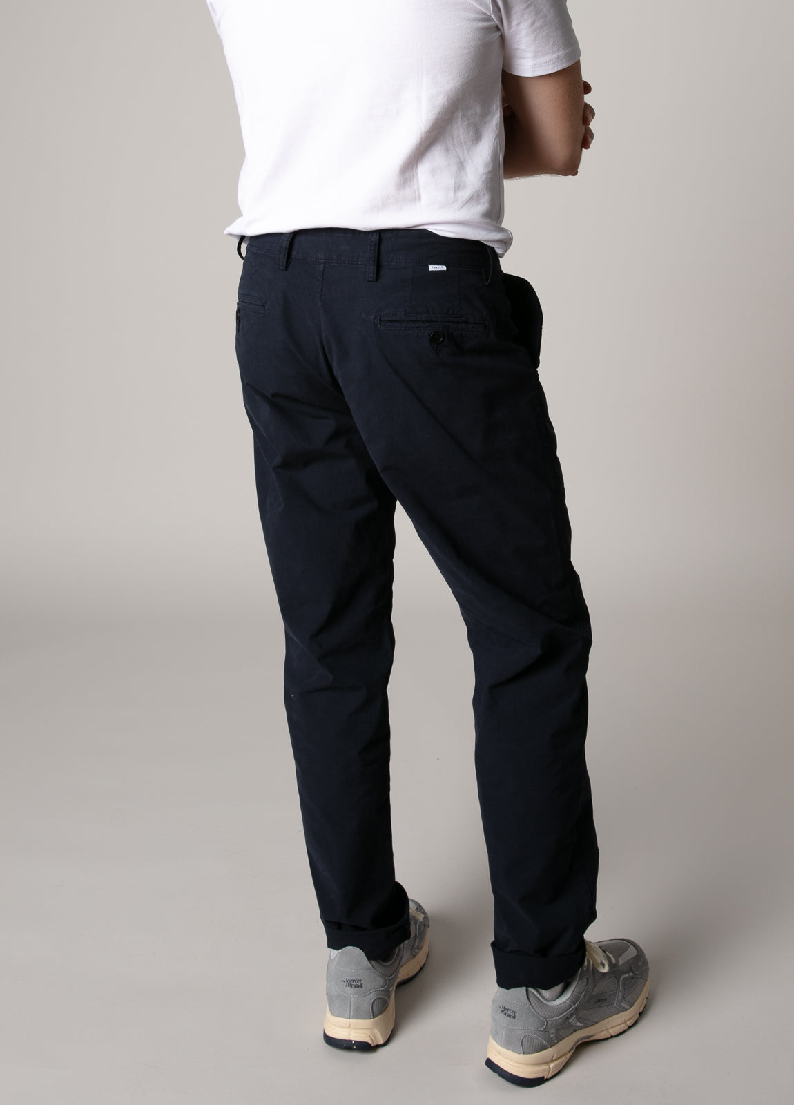 Beige gabardine chino pants