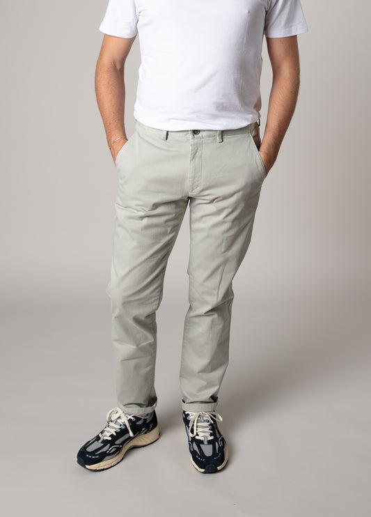 Beige gabardine chino pants